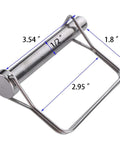 Two-pack large safety coupler pin, 1/2 in diameter by 3.54 in length, marine-grade 316 stainless steel, Amazon brand, angled view