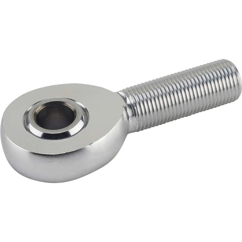 Heavy Duty Aluminum Heim Joints Rod Ends 5/8 Inch 18 Thread Rh And Lh With Half Inch Mounting Hole, close-up view of rod end.