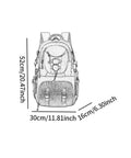 Trail Ready Hiking Backpack Rucksack For Outdoor Adventures Mountaineering And Camping Pack size 52x30x16 cm