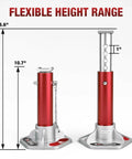 3 Ton Aluminum Jack Stands With Locking Pins, Lightweight and Portable for Cars, SUVs, and Light Duty Trucks, height adjustment