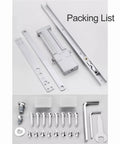 Concealed Hydraulic Door Closer With Soft Close Damper And Hold Open Feature, Anti Slam Gate Closer parts and accessories set