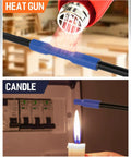 Pro Grade Heat Shrink Tubing Kit 430 Pcs 3 To 1 Adhesive Lined Dual Wall Marine Grade Waterproof Insulation in use with heat gun and candle