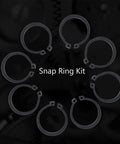 Garage Grade External Retaining Ring Kit 2 To 32mm E Clips 300 Piece Metal Circlip Assortment for Bearings Gears Pulleys