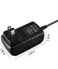 Wall AC Power Adapter For Casio AD-E95100B Keyboard with dimensions, universal input, and safety features visible