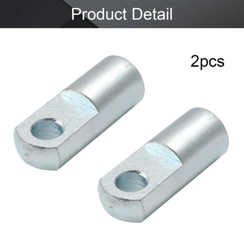Two Pack Heavy Duty Iron Clevis Y Joint With Female Thread M10x1.25 32mm Bore 52mm Overall Length Pneumatic Air Cylinder Rod End Connector For Industrial Chemical Textile Electronics, 2pcs silver