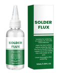 Bottle and box of Liquid Flux Soldering Paste 50ml For Electronics DIY and PCB Assembly, Pro Grade Solder Flux For Fast Wetting and Strong Joints