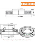 1 Piece Crossed Roller Bearing Set With RU178 RU228 RU297 RU445 For Large Size Machinery, Ultra High Precision P5 P4 Rotational Accuracy