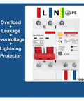Heavy Hitter Spd Residual Current Breaker With Overload And Lightning Surge Guard 220V AC 32 Amp 30 Ma Trip close-up view