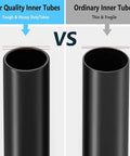Comparison of 2-Pack 20 Inch Fat Bike Inner Tubes For 20x4.5 Or 20x5.0 Tires, 32mm Schrader Valve with ordinary tubes
