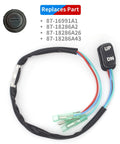 Trim And Tilt Switch Assembly For Mercury Outboard Remote Control Box with 18 Inch Cable, models replaced shown