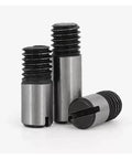 Built Tough 45 Steel Outside Thread Solid Dowel Pins With Slotted Head M4-M20
