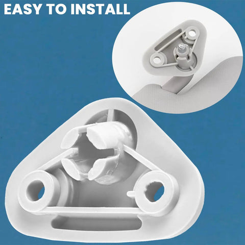 Subaru Sun Visor Mount Clip Replacement Kit 2 Pieces for Forester 2008 2018 with close-up view and installation guide