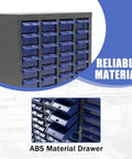 100 Drawer Parts Cabinet With ABS Drawers, Tool And Hardware Organizer Cabinet, Heavy Duty Steel Frame, Eco Friendly ABS, Grey