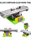 6350 Size Mini Multifunction Milling Work Table For Bench Drill Press with adjustable X Y cross table and aluminum dovetail slots