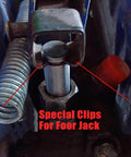 Six Piece Floor Jack Spare Parts Kit For 2 Ton And 3 Ton Horizontal Car Floor Jacks Hoop Claw Clamp Clips Stainless Steel Replacement