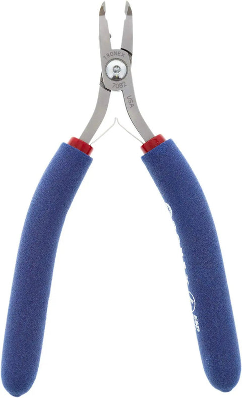 Angulated 50 Degree Head Flush Cutters With Long Ergonomic Handles Pro Grade Bearing Ring Design Made In USA From High Grade Alloy Steel Handles