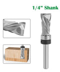 Heavy Duty Compression Flush Trim Router Bit With 1/4 Inch Solid Carbide Shank for Plywood Cuts and Veneer Precision