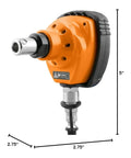Palm Sized Pneumatic Nailer For Tight Spaces Drives 6D To 16D Nails From Two To Three And A Half Inches With Rapid Hammering