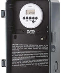 Front view of 7 Day 40 Amp Indoor Outdoor Digital Appliance Timer With 24 Hour Programming And Multiple On Off Settings For 120 277 Volt