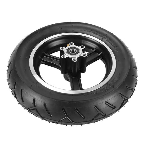 10x2.50 Tire And Hub Front Wheel Set For Scooters With 45 Degree Inner Tube 6 Inch Rim Pneumatic Tire For Self Balancing Ride Ready Mobility Electric Scooters Compatible With 36V 48V Motors And 400W 500W 800W