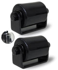 2 Pack Gate Guide Roller With C Post Welded Bracket For Heavy Duty Sliding Gates Sealed Ball Bearing Side Roller Assembly Hard Nylon Gate Guider For 3 Inch Posts Durable Bracket With Pre Drilled Holes