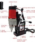Heavy Duty Magnetic Drill Press 1400W With Tapping 7/8 Inch Drill Chuck And 1/2 Inch Tap 3821 Lbf Suction close-up of controls and features