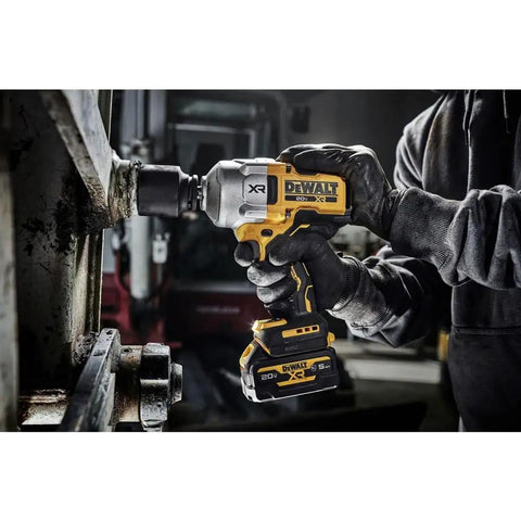 Ultra High Torque 1/2 Inch Cordless Impact Wrench 20V Max Brushless Bare Tool Hog Ring Anvil used on metal structure