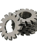 Pro Grade HSS Gear Milling Cutter For Spur Gears Involute Profile M0.5 To M10 Modulus PA20 No.1 Through No.8 Gear Cutting Tool For Milling Machines With Crisp Tooth Spacing, stack of HSS cutters