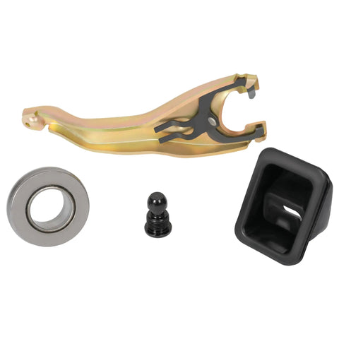 Drop In Heavy Duty Clutch Fork Kit With Boot Throwout Bearing And Pivot Ball For 1959 To 1988 Chevy Cars Chevelle Malibu Monte Carlo El Camino Impala Caprice Bel Air Biscayne Nomad And Corvette Replacement For 3899621, shown with boot and bearing