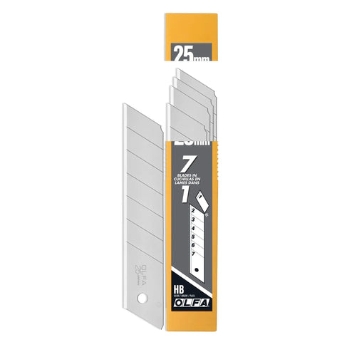 25mm Snap Off Precision Blades Set Built Tough With Razor Sharp Japanese Tool Grade Steel For Long Lasting Edge 5 Blades 35 Segments for cutting
