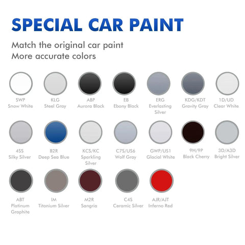 Inferno Red Touch Up Paint Kit For Kia Cars Soul Rondo Carens shown among color options with precise color match for repair