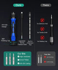 Comparison of 61 In 1 Precision Screwdriver Set With 57 Bits And Magnetic Extension Rod versus another brand showing features