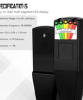 Handheld EMF Meter For Ghost Hunting With LED Display, Paranormal Detector And Electromagnetic Field Sensor, black design