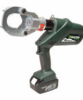 Robust Battery Powered Cable Cutter Slices Through Copper And Aluminum Cables Up To Two Inches with ergonomic design and 18V battery.