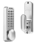 No Battery Needed Mechanical Keyless Entry Door Lock With 14 Key Set Single Side Stainless Steel Waterproof Gate Lock