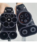 Heavy Duty Ccs2 To Ccs1 Ev Charging Adapter 200A Connector showcasing dual connectors for fast power transfer.