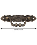 Three Pack Vintage Bronze Cabinet Drawer Pull Handles Set For Wardrobe And Kitchen Cupboard Doors European Retro Style Furniture Knobs
