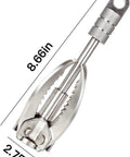 Survival Grappling Hook With Foldable Stainless Steel Heavy Duty Large Hook And 20M 64FT Nylon Rope for outdoor use