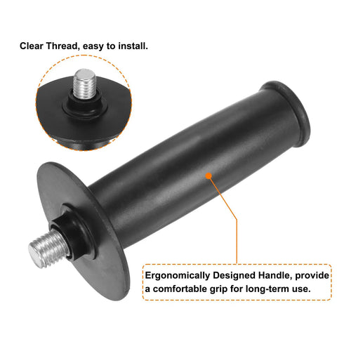 Two Pack Angle Grinder Side Handle with 14mm Thread showing ergonomic non-slip design for grinders and sanders.