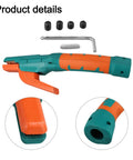 Durable 800 Amp Welding Stinger Electrode Clamp With Ergonomic Curved Handle Offers Superior Heat Resistance And Comfort For Lefty Or Righty Pros Needing Heavy Duty Brass Grip For Intense Fabrication Sessions, featuring ergonomic grip and parts.