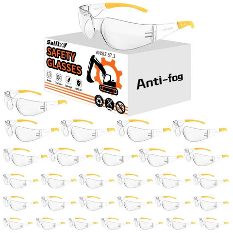 Anti Fog Safety Glasses Bulk For Men With ANSI Z87.1 Certification For Jobsite Industrial Lab And Gardening Fog Resistant Coating For Clear Vision Durable Eye Protection