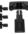 Kid Safe Fridge Lock Set For Childproof Cabinets And Refrigerator Doors, Easy No Tools Install, Black ABS Plastic components