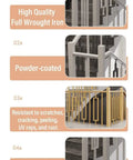 Built Like A Tank White Steel Stair Spindles And Banister Railing System For Indoor Outdoor Decks Porches Floor Mount Posts With No Sweat Installation 85Cm 95Cm Heights Pack Of 25 showing high quality wrought iron railings.