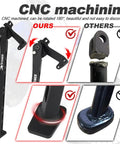 Aluminum Dirt Bike Kickstand Side Stand For WR250F WR400F WR426F WR450F YZ125 YZ250 YZ250F YZ400F YZ426F YZ450F Models, showcasing stability.