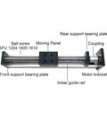 Open 57mm Linear Guide Rail Stage With X Y Z Axis, 1.2Nm Ball Screw SFU1605, 1000mm Stroke, diagram showing components.