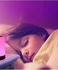 Touch Control Night Light Rechargeable Bedside Lamp With Dimmable Warm White 2800K 3100K And RGB Color Changing Portable Lamp