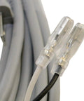 Close-up of connectors on Replacement 36Ft AC Power Cord For Dyson DC14 Upright Vacuum All Floors Mains Cable UL Listed 12A 125V