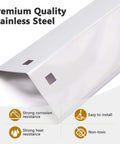 Close-up of stainless steel Heat Plates Replacement Kit For Char Griller 5050 5650 3001 E3001 3072 5072 3070 Grills