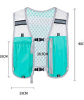 Front view of Run Ready Hydration Vest Lightweight Running Backpack With Adjustable Water Bag And Multiple Pockets Waterproof Gear