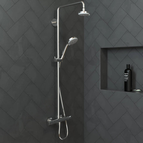 3 Jet Handheld Shower Head With 2.5 GPM Flow, Croma Collection, Modern Bathroom Upgrade, Soothing Full Spray And Massage Jets, Easy Install, Great Value For Busy Family Showers